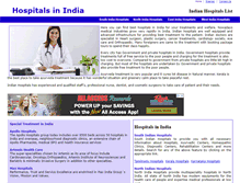 Tablet Screenshot of hospitalsinindia.org